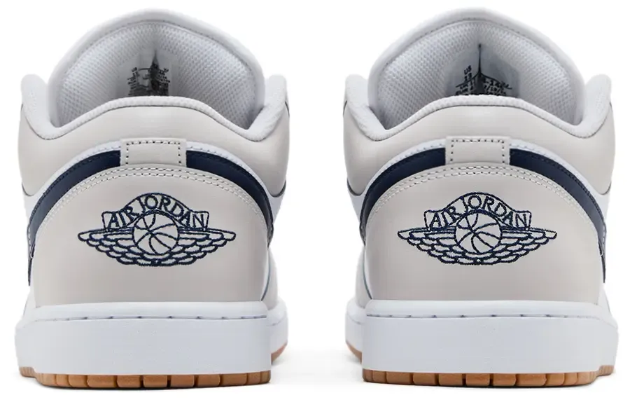 Jordan 1 Low Midnight Navy Neutral Grey - Image 5