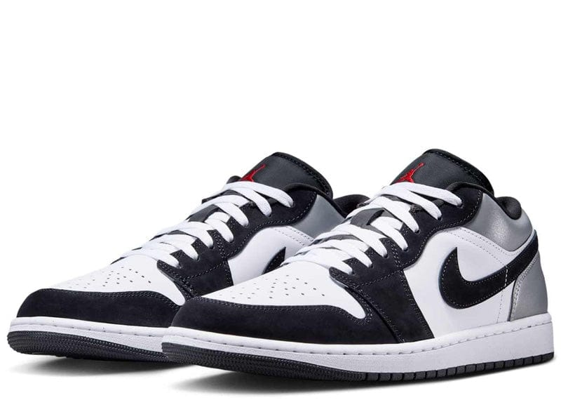 Jordan 1 Low SE White Fire Red Black Matte Silver - Image 3