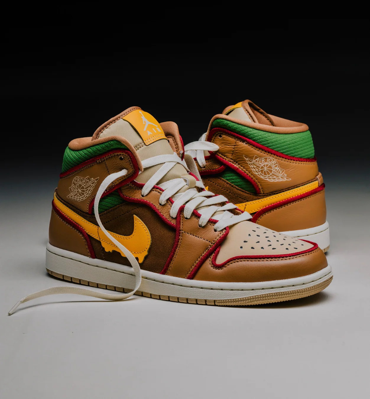 Jordan 1 Mid SE Cheeseburger - Image 2
