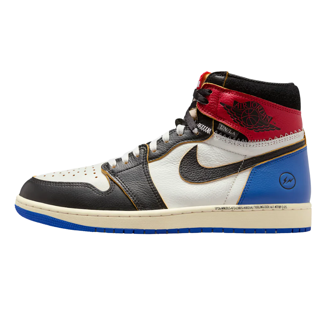Jordan 1 Retro High OG SP Fragment x Union LA Varsity Red Sport Royal