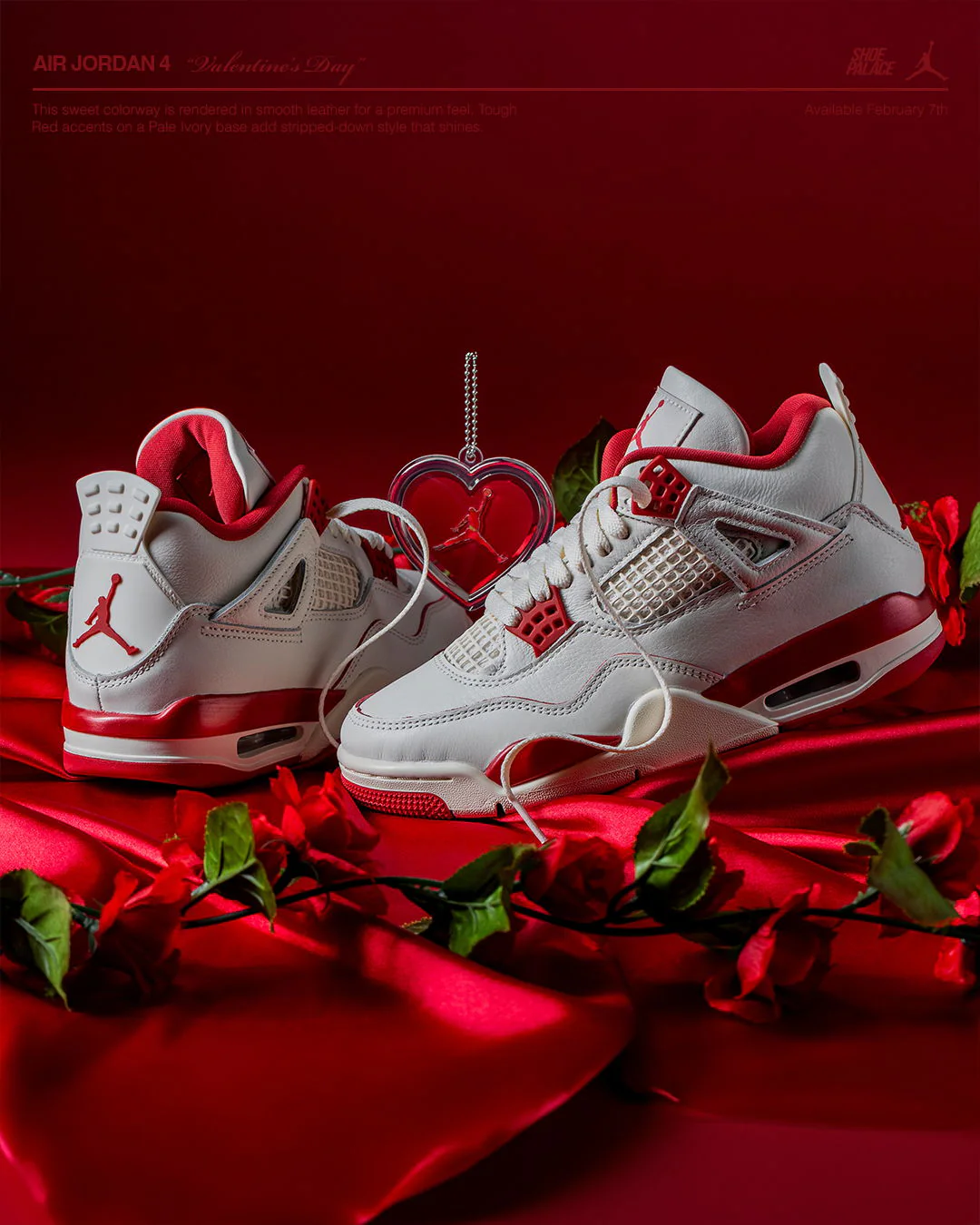Jordan 4 Retro Valentine's Day Sierra Red - Image 2
