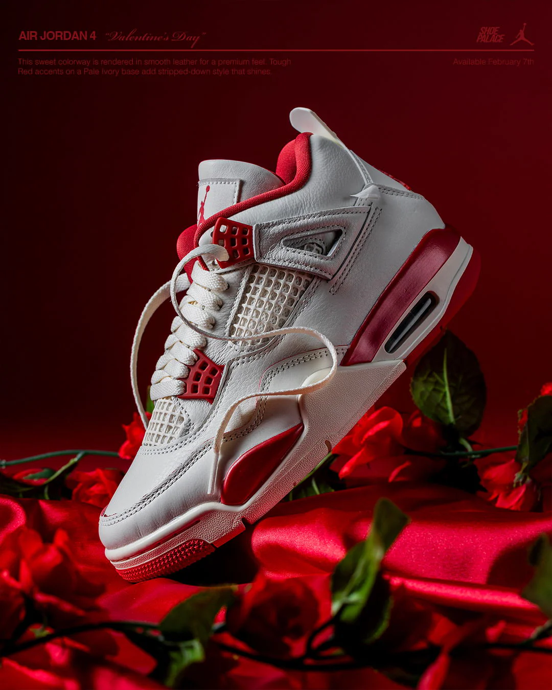 Jordan 4 Retro Valentine's Day Sierra Red - Image 3