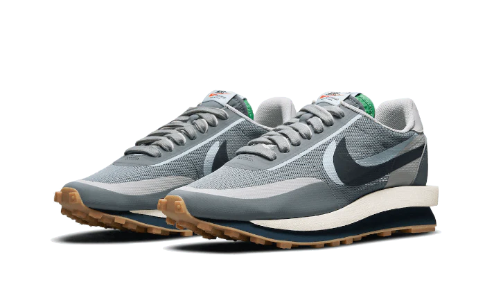 Nike LD Waffle Sacai Clot Cool Grey - Image 2