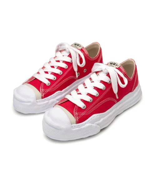 Maison Mihara Yasuhiro Hank OG Sole Canvas Low Red - Image 2