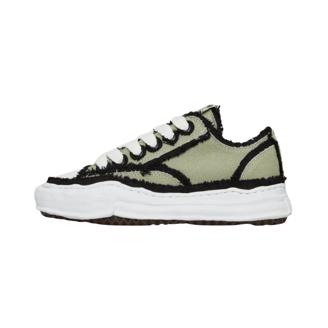 Maison Mihara Yasuhiro Peterson OG Sole Canvas Low Frayed Khaki