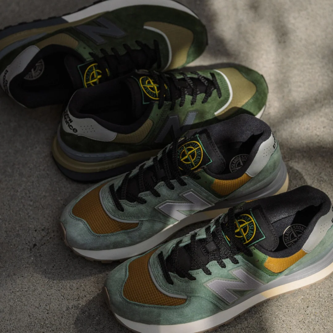 New Balance 574 X Stone Island Legacy Light Green - Image 4