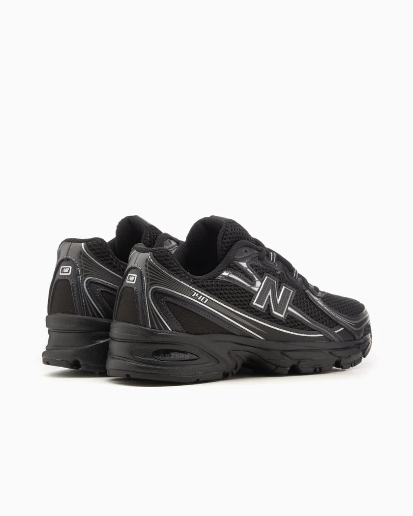 New Balance 740v2 Black Grey Silver - Image 4
