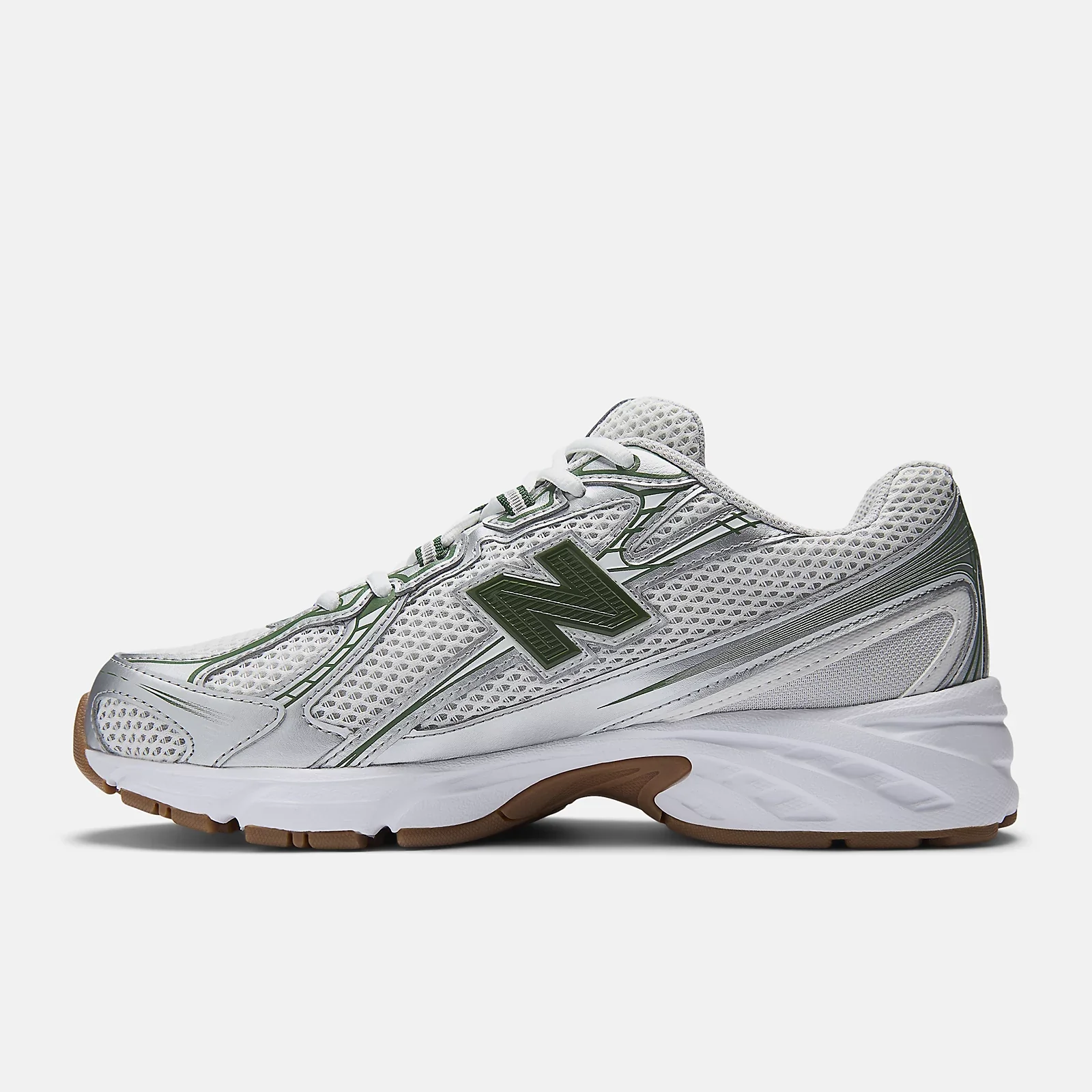 New Balance 740v2 Grey Matter Dark Alpine Green - Image 3