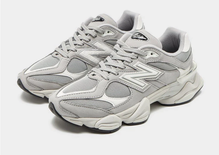 New Balance 9060 Light Grey Silver Metallic - Image 2