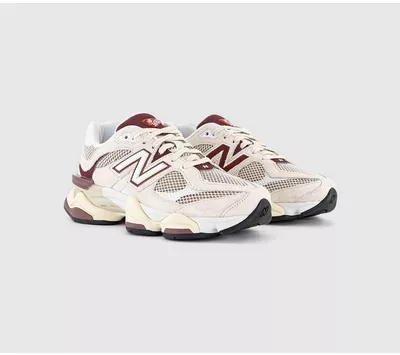 New Balance 9060 Linen Burgundy - Image 3