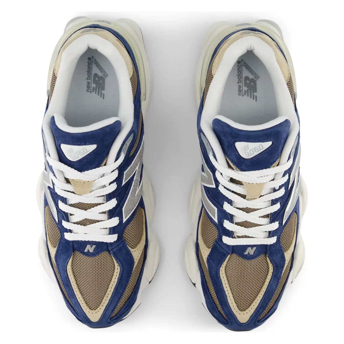 New Balance 9060 Navy Mushroom - Image 3