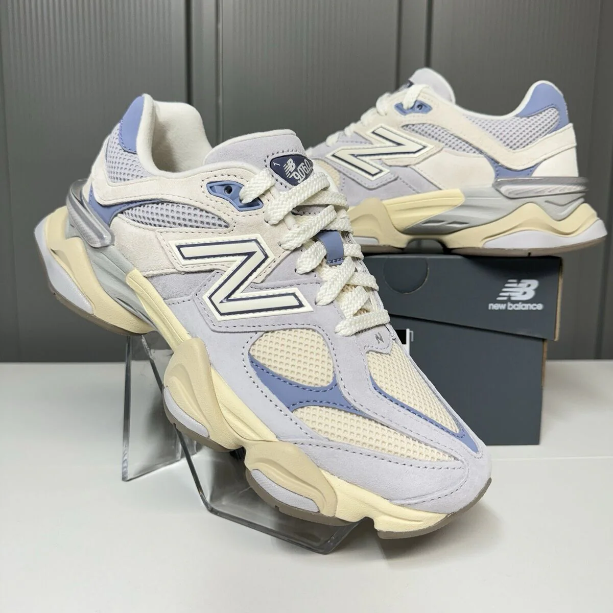 New Balance 9060 Pearl Grey Linen - Image 2