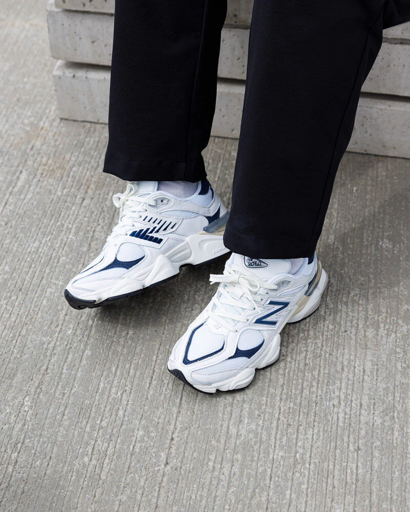 New Balance 9060 White Navy - Image 2