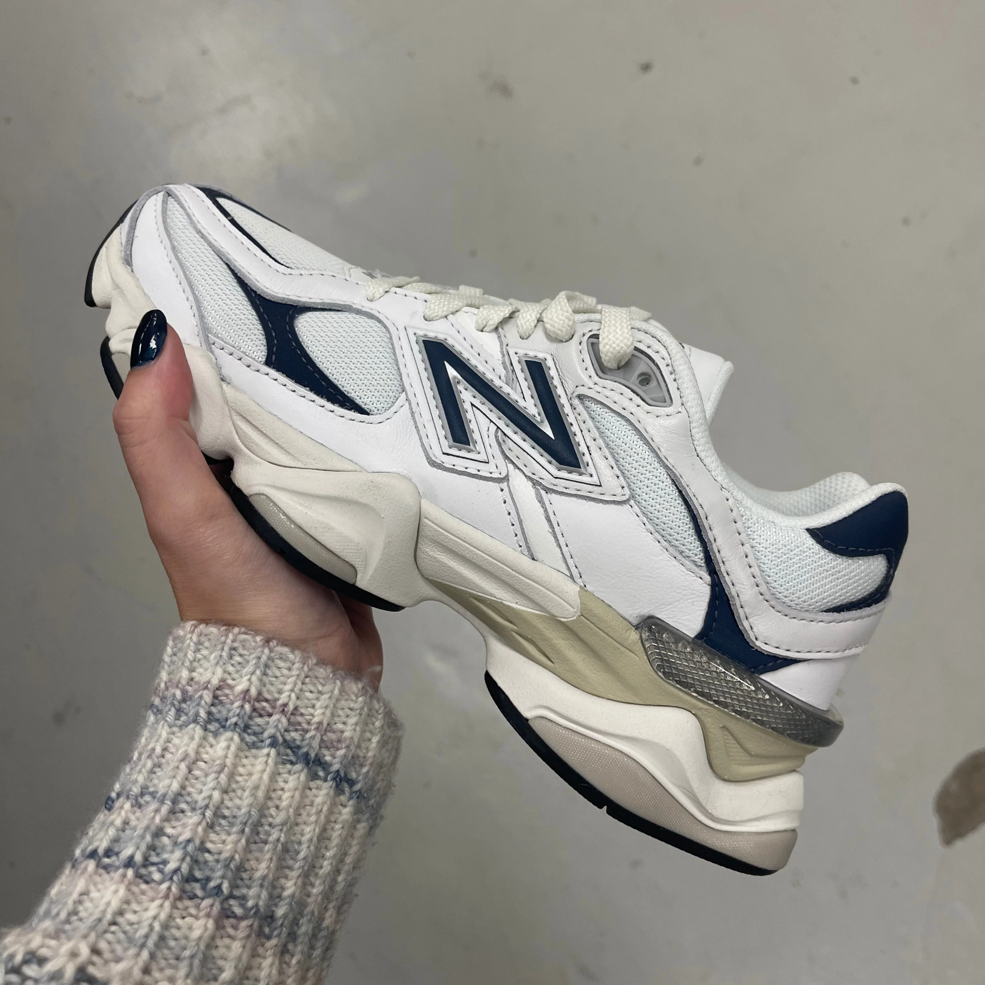 New Balance 9060 White Navy - Image 5