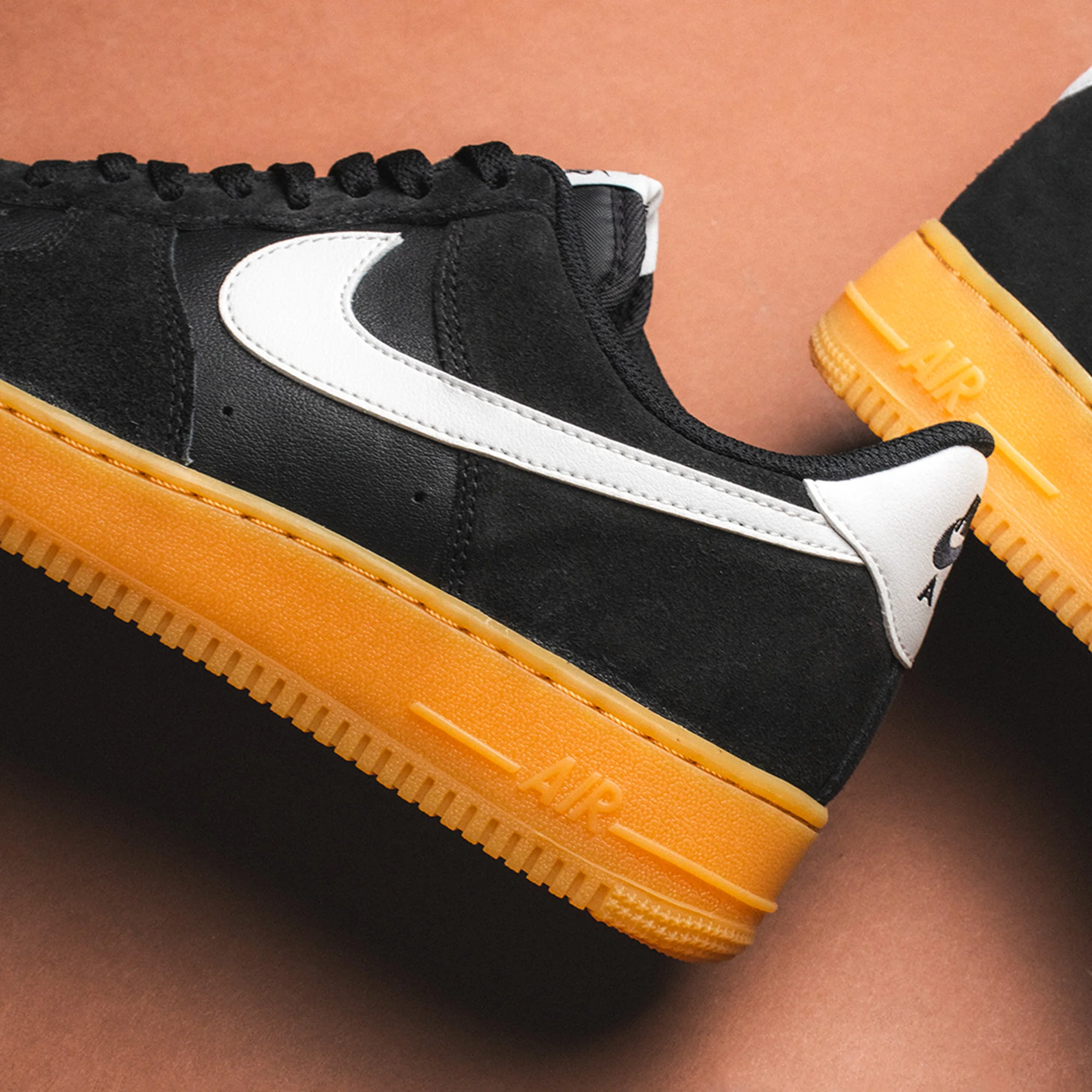 Nike Air Force 1 Low '07 LV8 Black Summit White Gum - Image 3