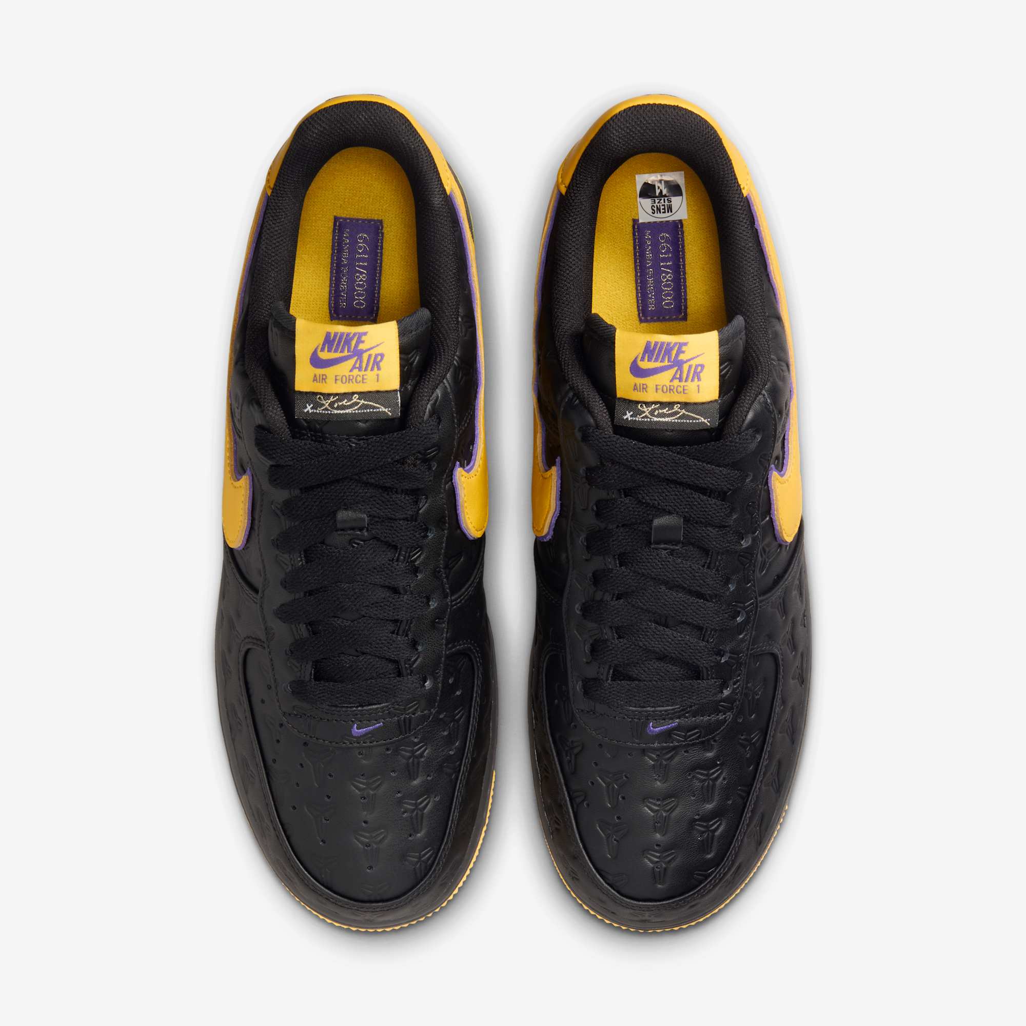 Nike Air Force 1 Low Kobe Bryant Lakers Away (Numbered Edition of 8000) - Image 7