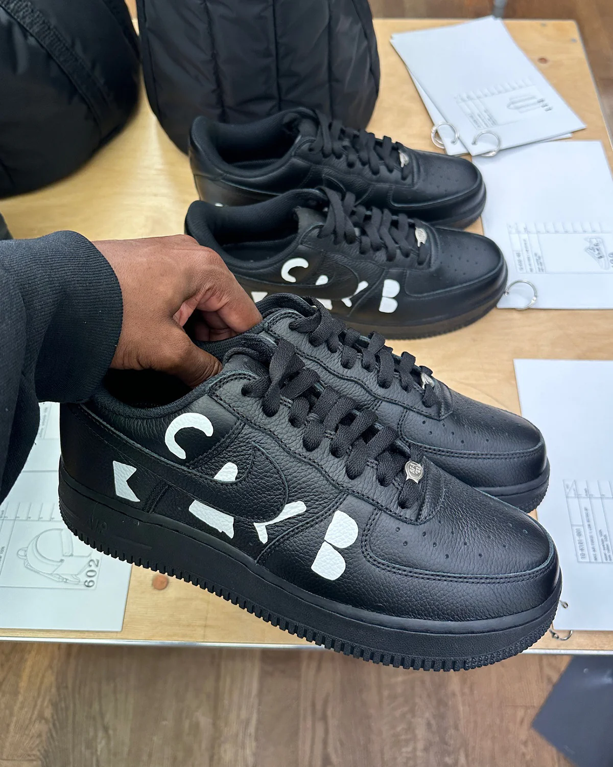 Nike Air Force 1 Low Retro SP BLACK Comme des Garçons Black - Image 2