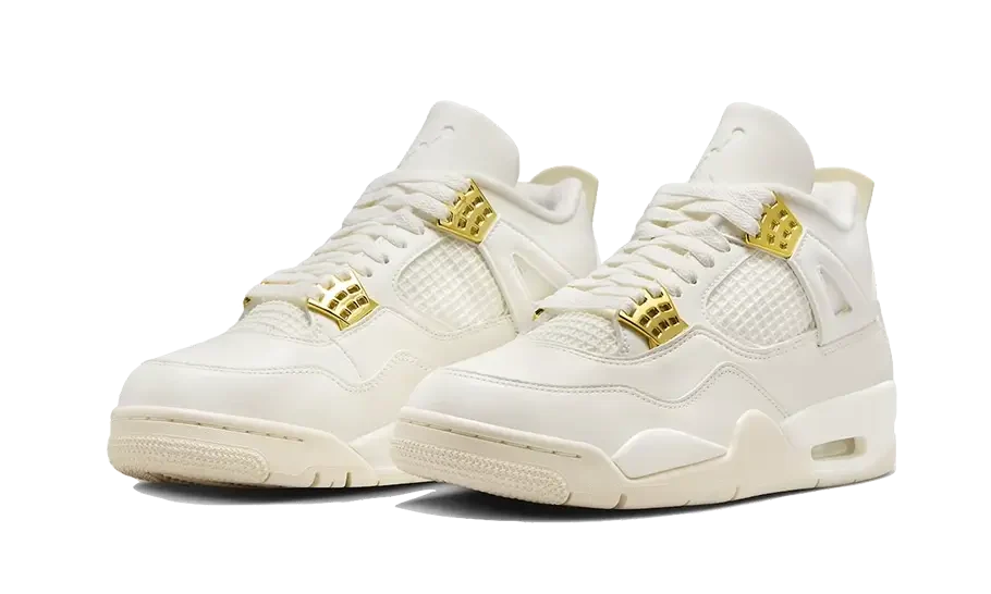 Nike Air Jordan 4 Sail Metallic Gold - Image 3