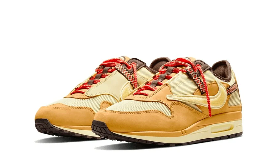 Nike Air Max 1 Travis Scott Cactus Jack Wheat Lemon Drop - Image 4