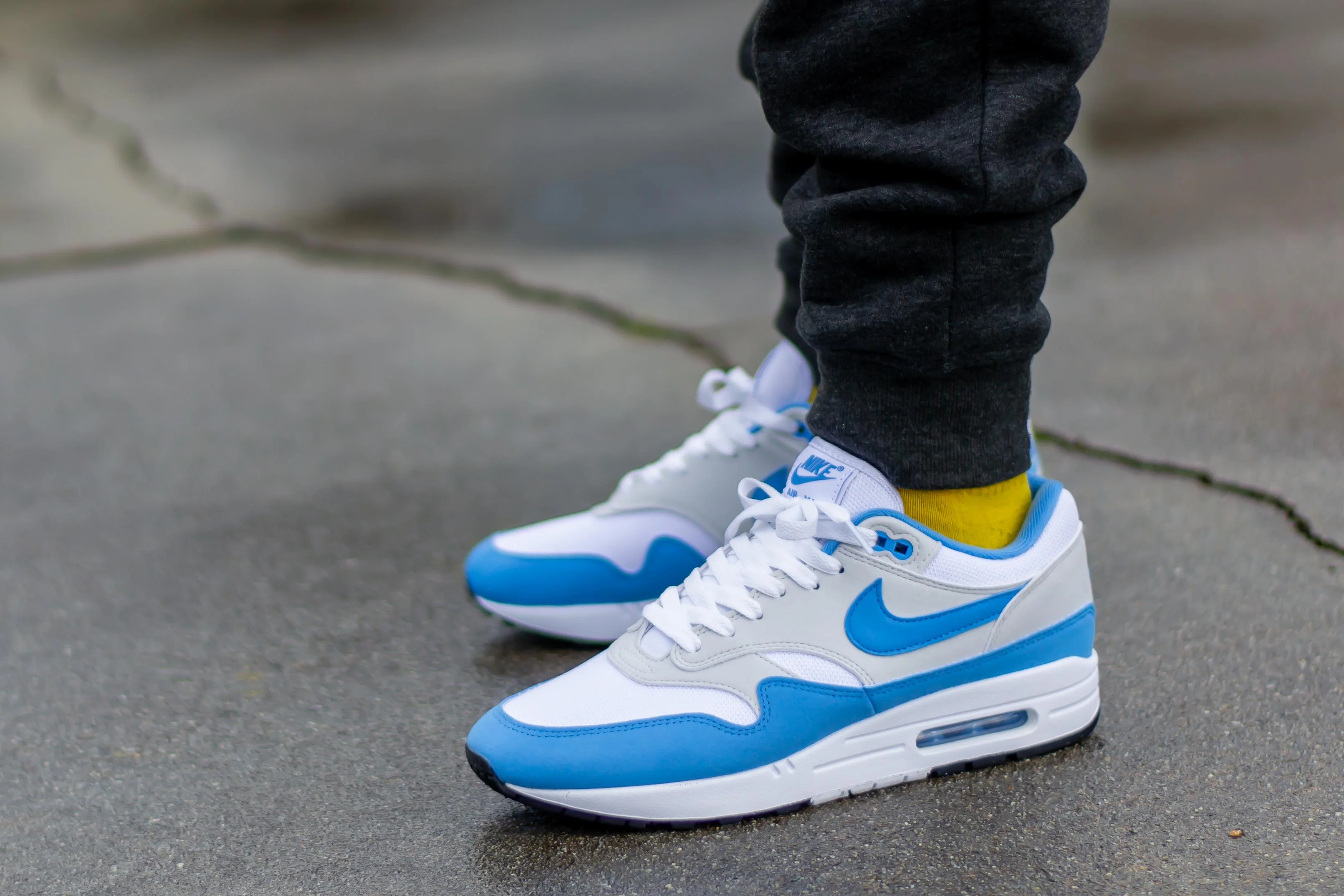 Nike Air Max 1 White University Blue - Image 2