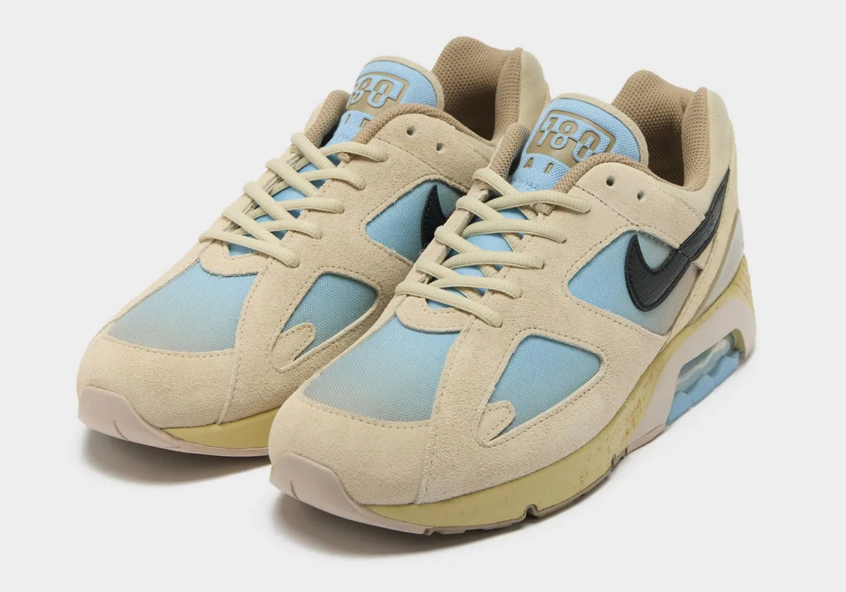 Nike Air Max 180 Light Khaki Psychic Blue - Image 2
