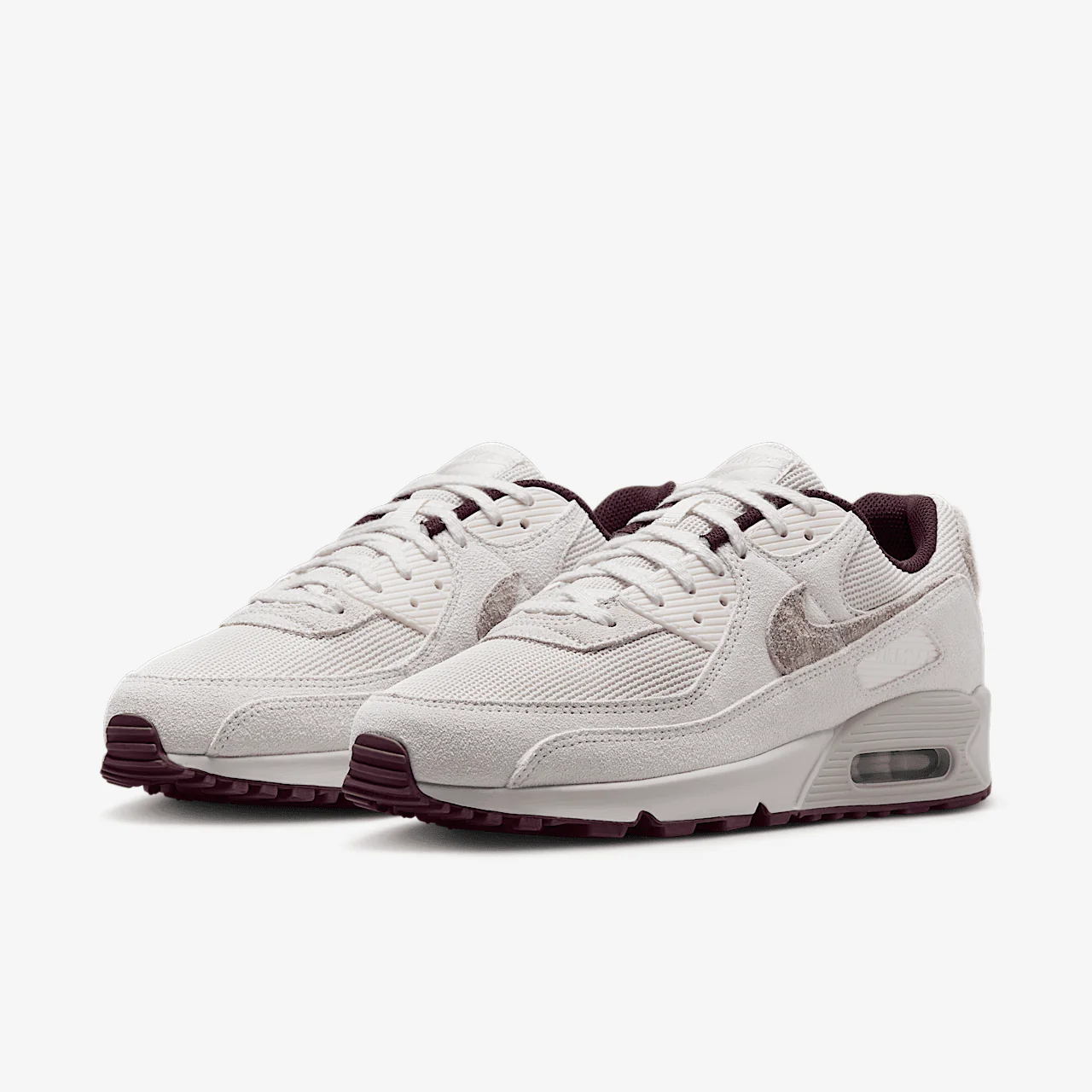 Nike Air Max 90 PRM Sail Burgundy Crush - Image 3
