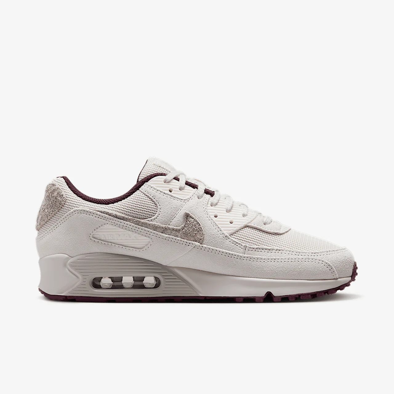Nike Air Max 90 PRM Sail Burgundy Crush - Image 4