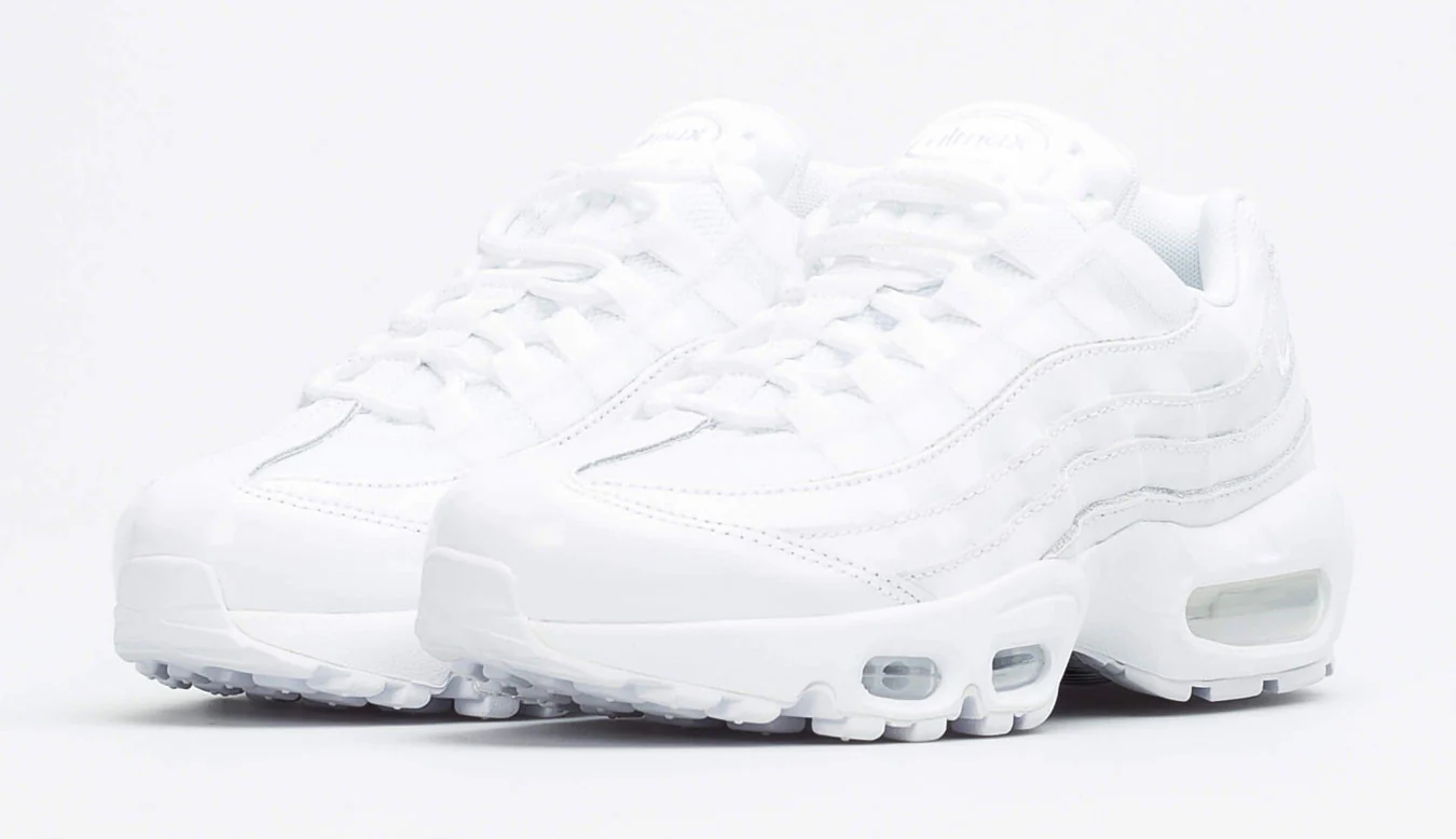 Nike Air Max 95 Triple White - Image 3