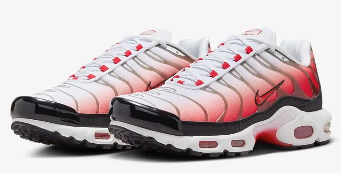 Nike Air Max Plus White Black University Red - Image 2