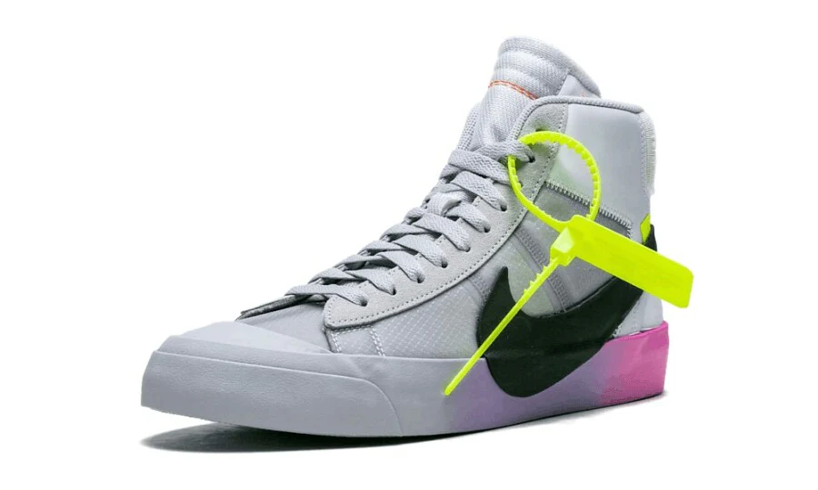 Nike Blazer Mid Off-White Wolf Grey Serena Queen - Image 4