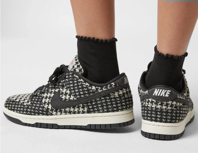 Nike Dunk Low Harris Tweed White Black Multi - Image 2
