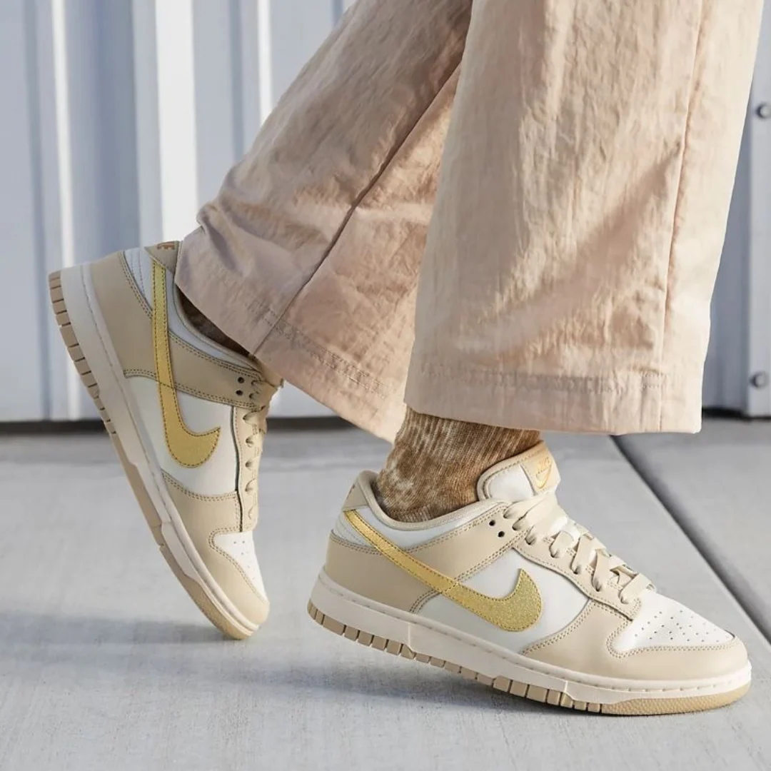 Nike Dunk Low Phantom Metallic Gold - Image 2