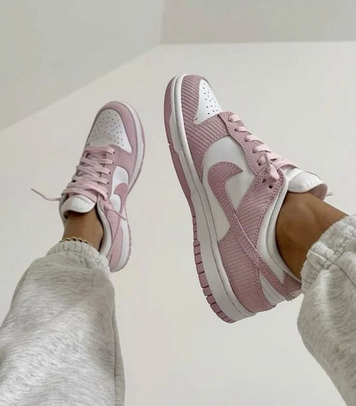 Nike Dunk Low Pink Corduroy - Image 2