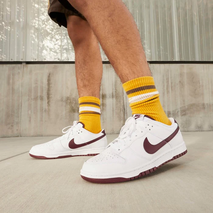 Nike Dunk Low Retro White Night Maroon - Image 2