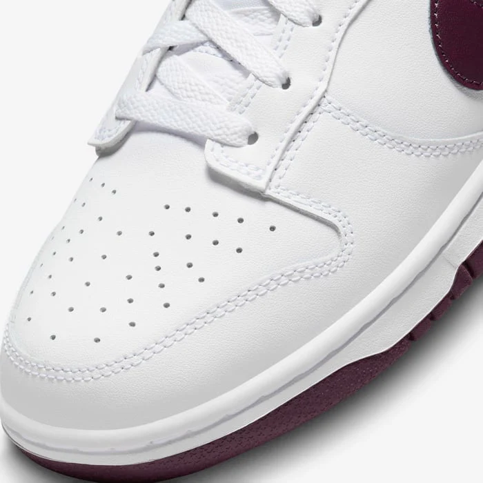 Nike Dunk Low Retro White Night Maroon - Image 3