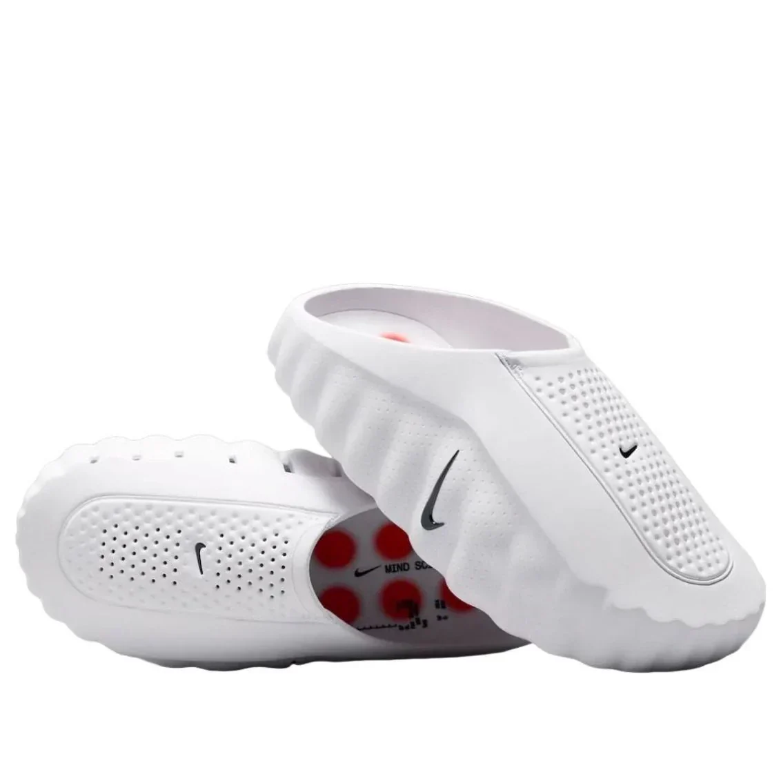 Nike Mind 001 Slide White Speed Red - Image 2
