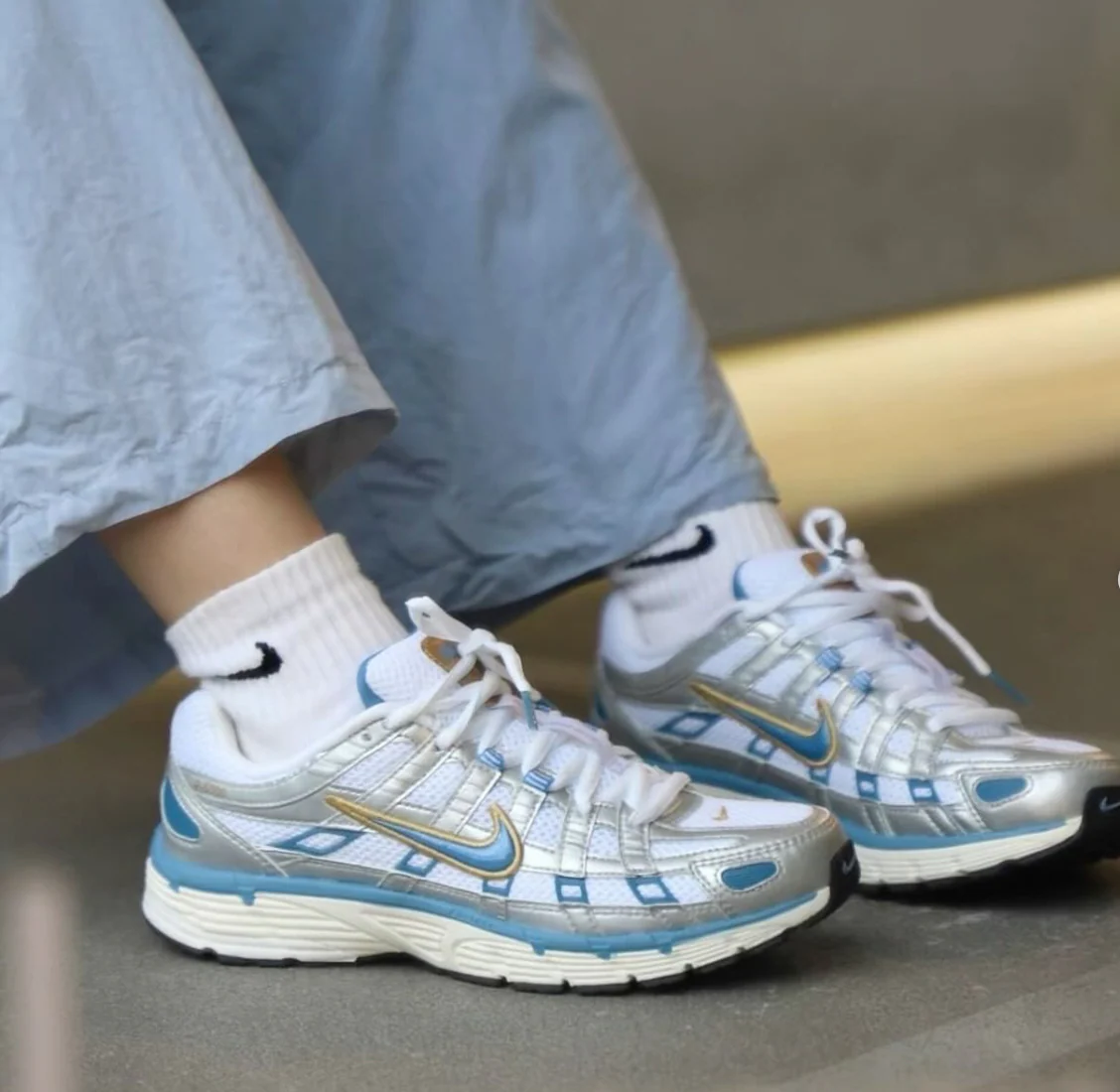 Nike P-6000 Metallic Silver Aegean Storm - Image 3