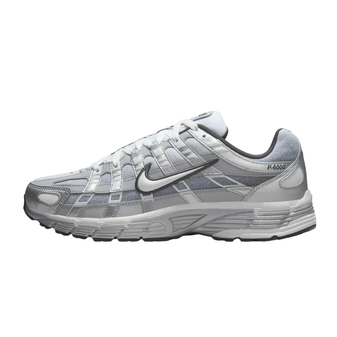 Nike P-6000 Metallic Silver Summit White-Wolf Grey