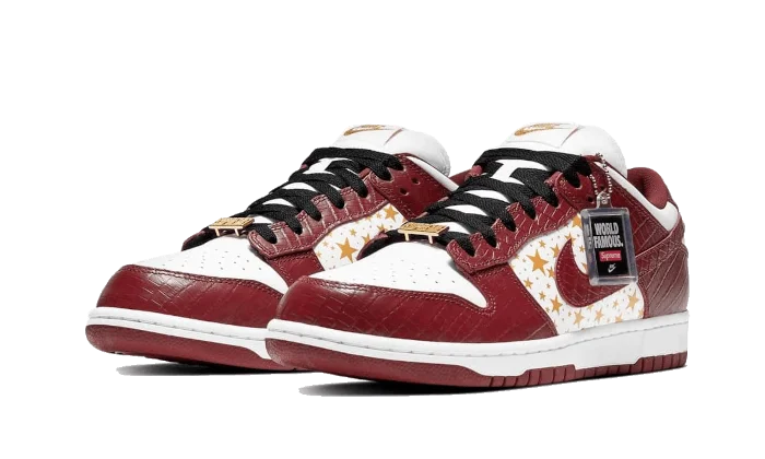 Nike SB Dunk Low Supreme Stars Barkroot Brown - Image 3