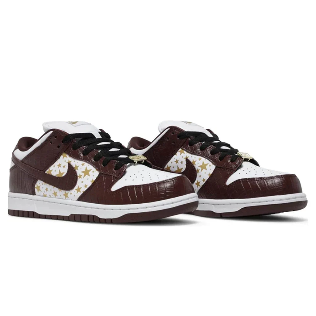 Nike SB Dunk Low Supreme Stars Barkroot Brown - Image 4