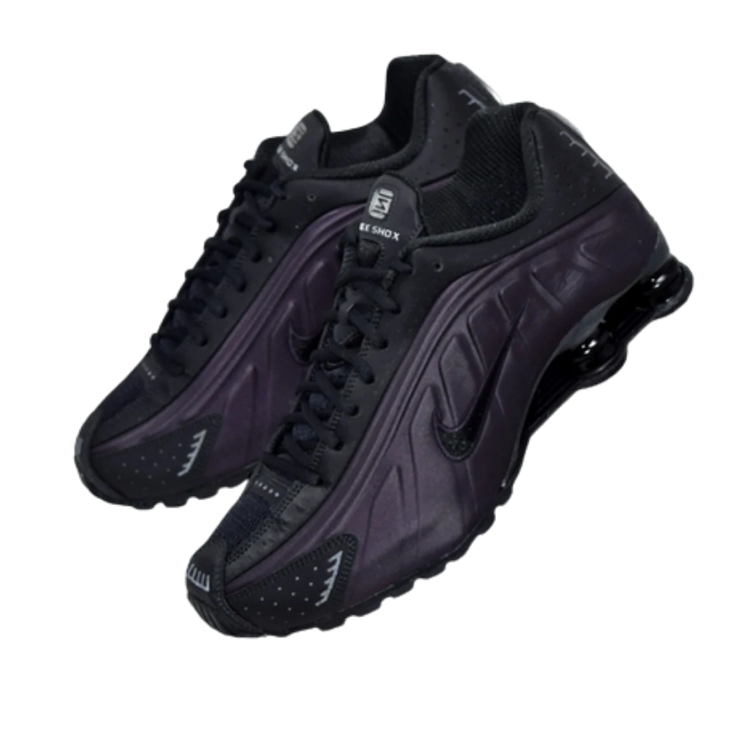 Nike Shox R4 Cave Purple Black - Image 2