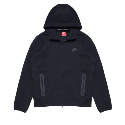 Nike Sportswear Tech Fleece Full-Zip Hoodie & Joggers Set Black/Black - Image 2