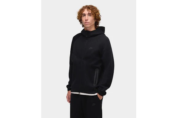 Nike Sportswear Tech Fleece Windrunner Full-Zip Hoodie Black/Black - Image 3