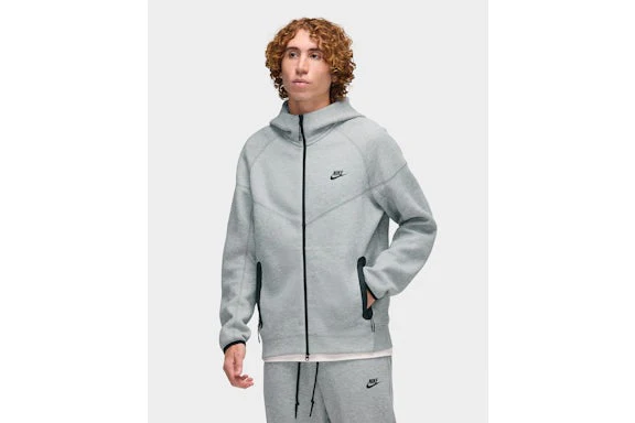 Nike Sportswear Tech Fleece Windrunner Full-Zip Hoodie Dark Grey Heather/Black - Image 3