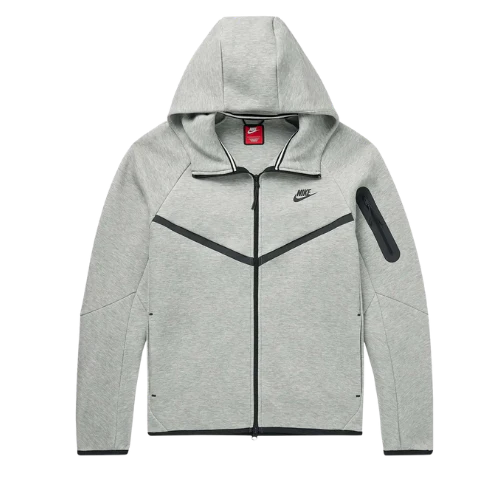 Nike Sportswear Tech Fleece Windrunner Full Zip Hoodie (FW24) Dark Grey Heather/Black