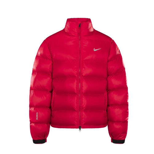 Nike x Drake NOCTA Sunset Puffer Jacket Red - Image 2