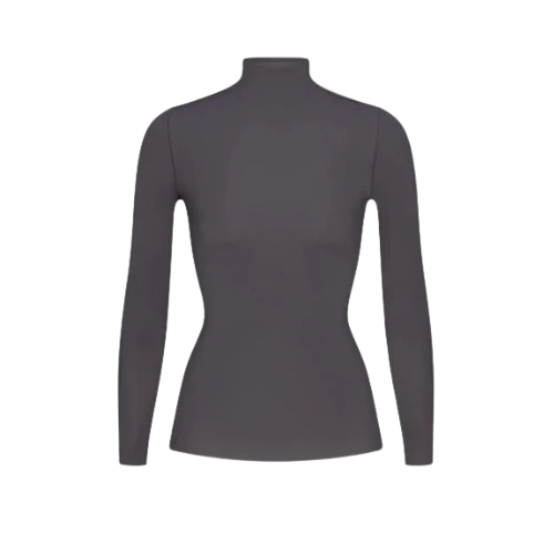 Nike x SKIMS Women's Weightless Layers Mock Neck Long Sleeve Top Lead