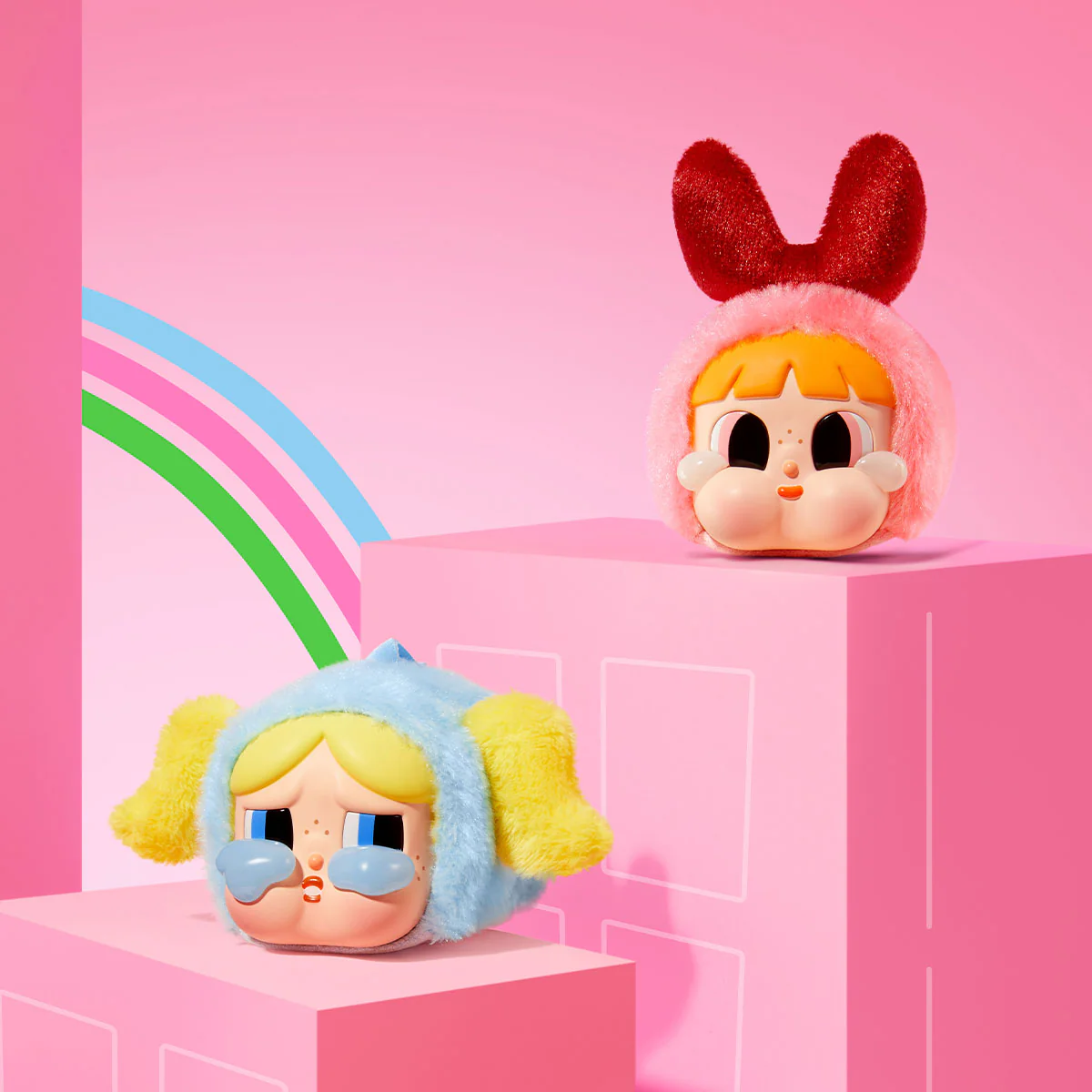 Pop Mart CryBaby x Powerpuff Girls Series Vinyl Face Plush Sealed Case - Image 5