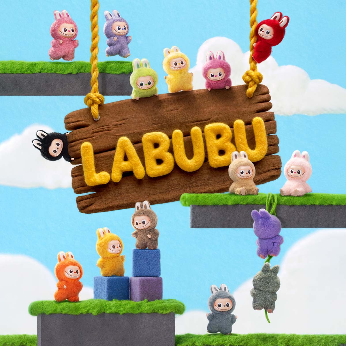 Pop Mart Labubu The Monsters Pin for Love Series Vinyl Plush Pendant (N-Z) Sealed Case - Image 4