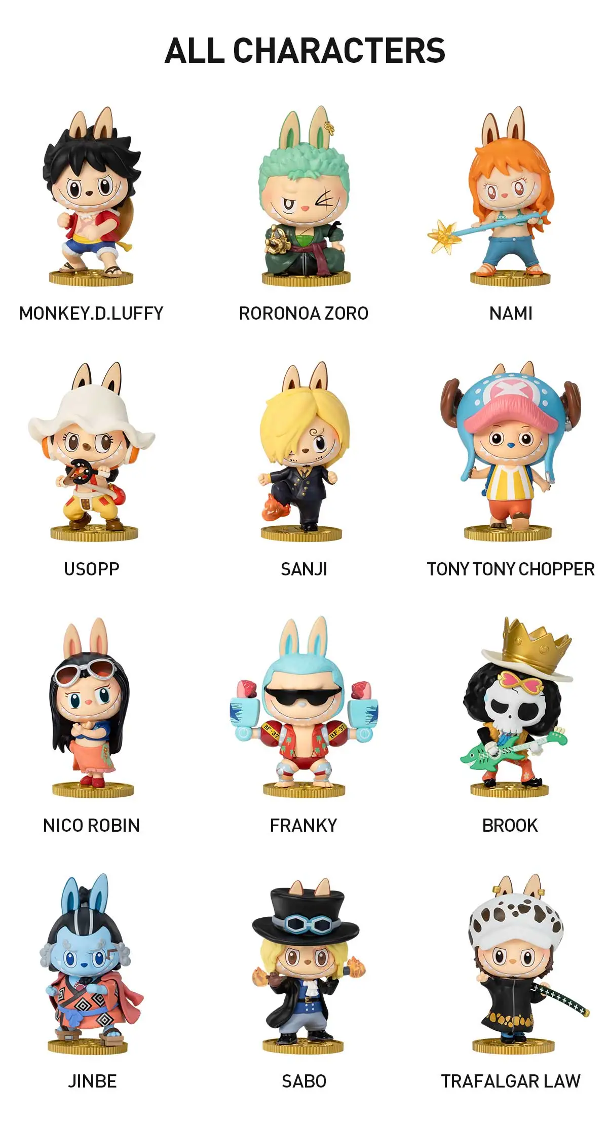 Pop Mart Labubu The Monsters x One Piece Series Single Blind Box - Image 3